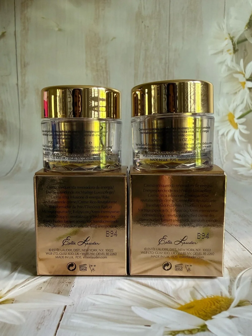 2x Estee Lauder Re-Nutriv Ultimate Diamond Transformative Energy Creme Rich 7ml